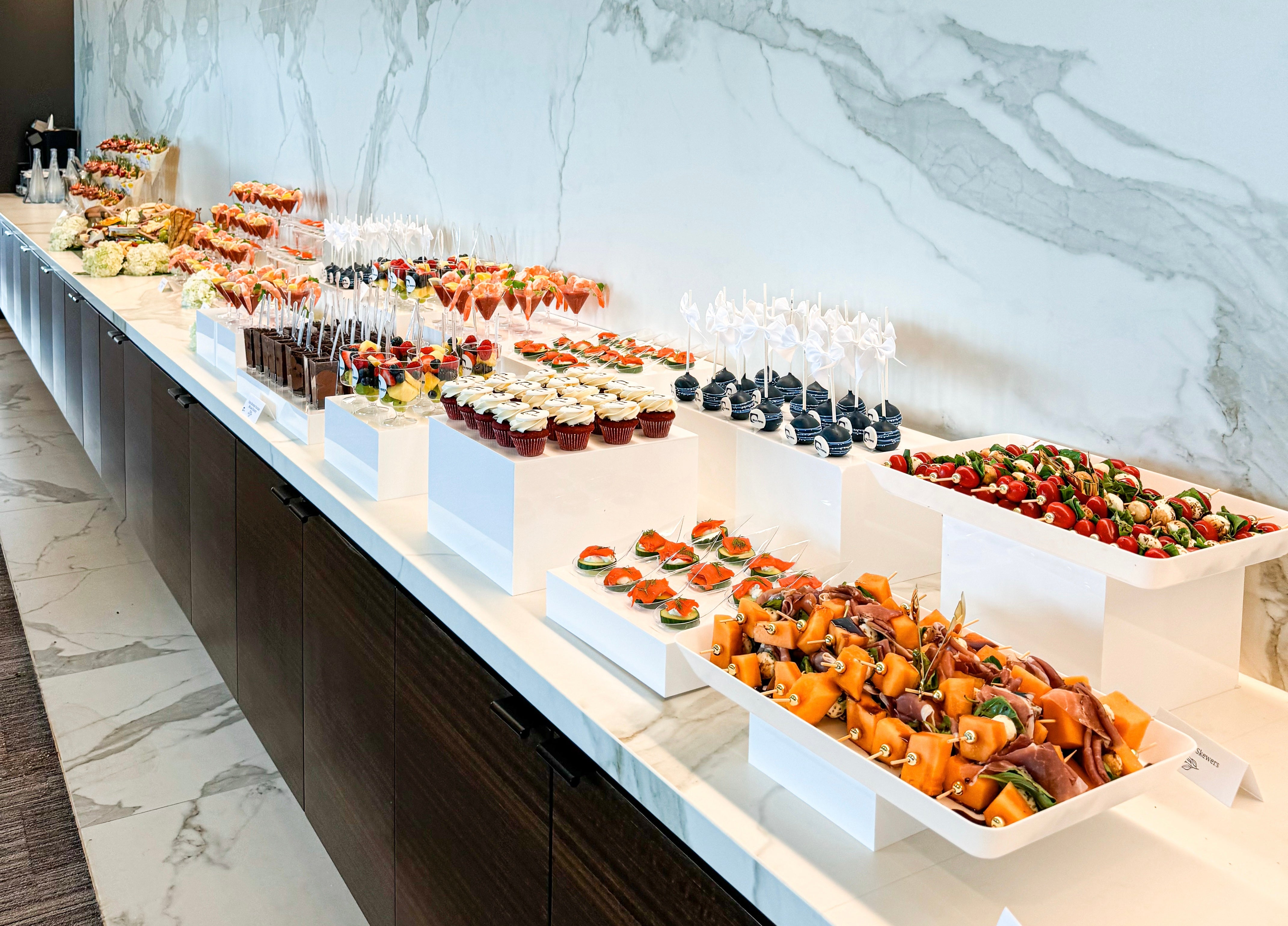 Stunning Catering Setup for DLA Piper Cocktail Hour in Downtown Vancouver