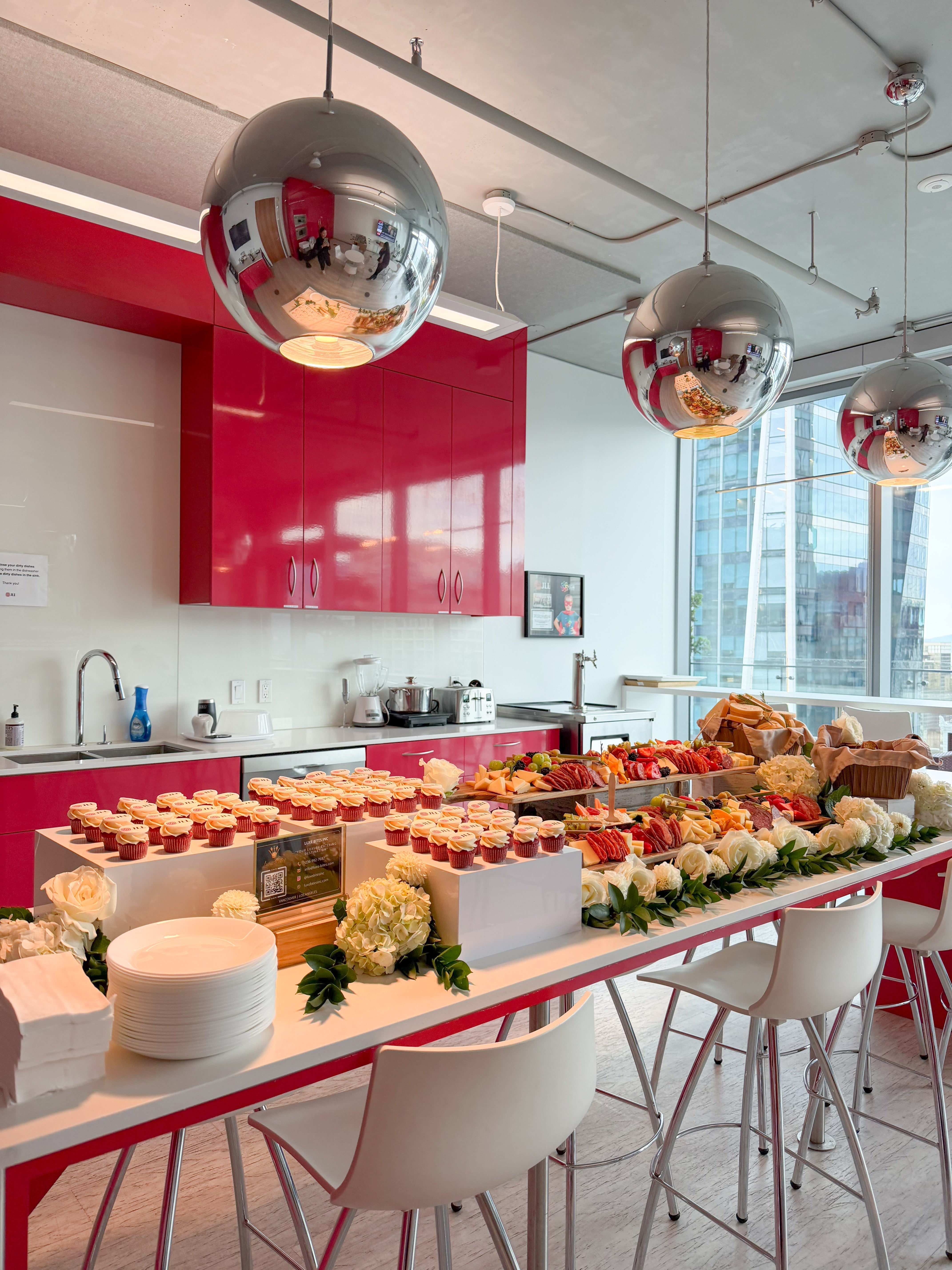 Corporate Grazing Table Setup for JLL Canada’s 25th Anniversary