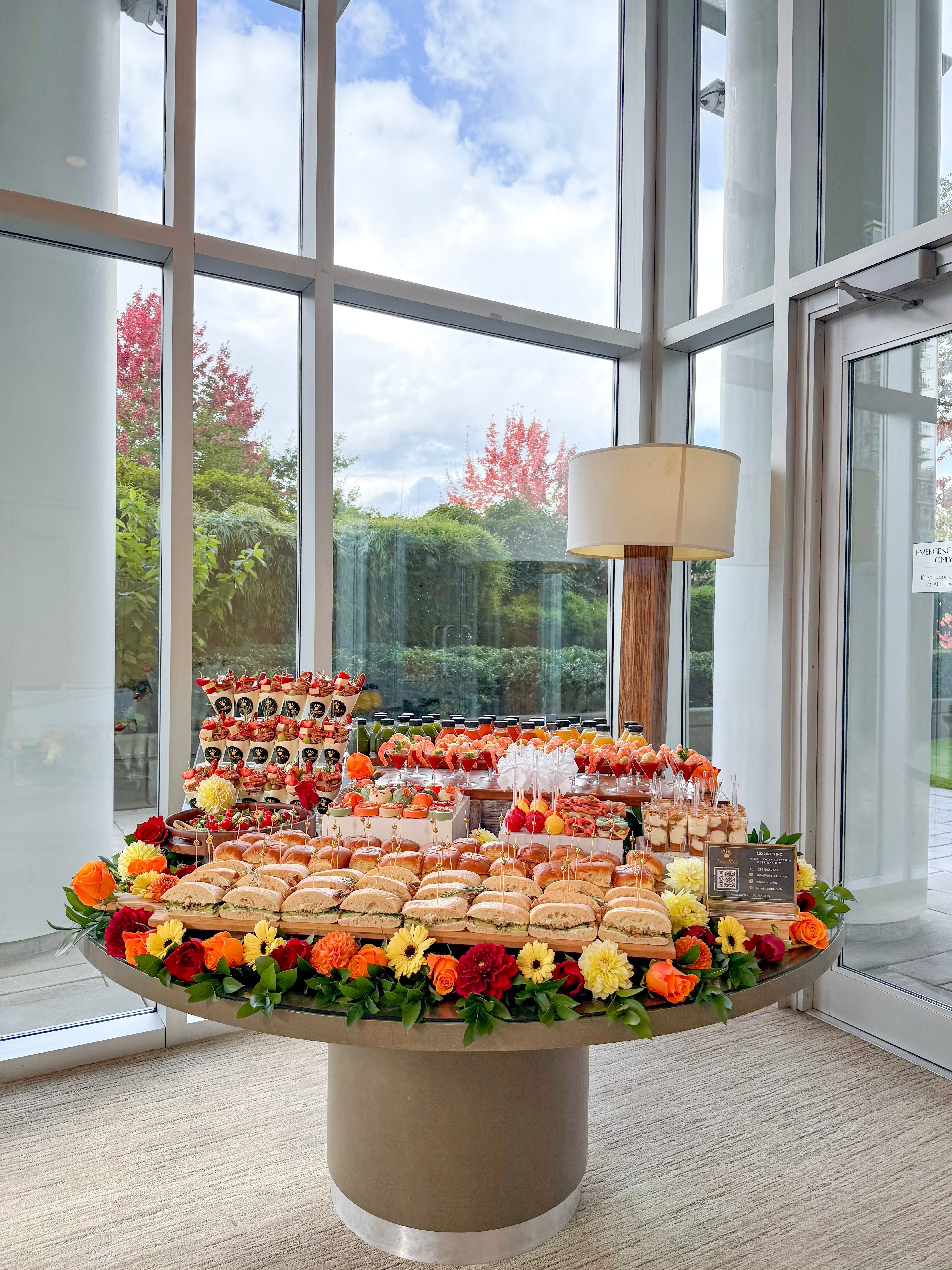 Fall-Themed First Birthday Catering in Vancouver – Luxe Bites Style