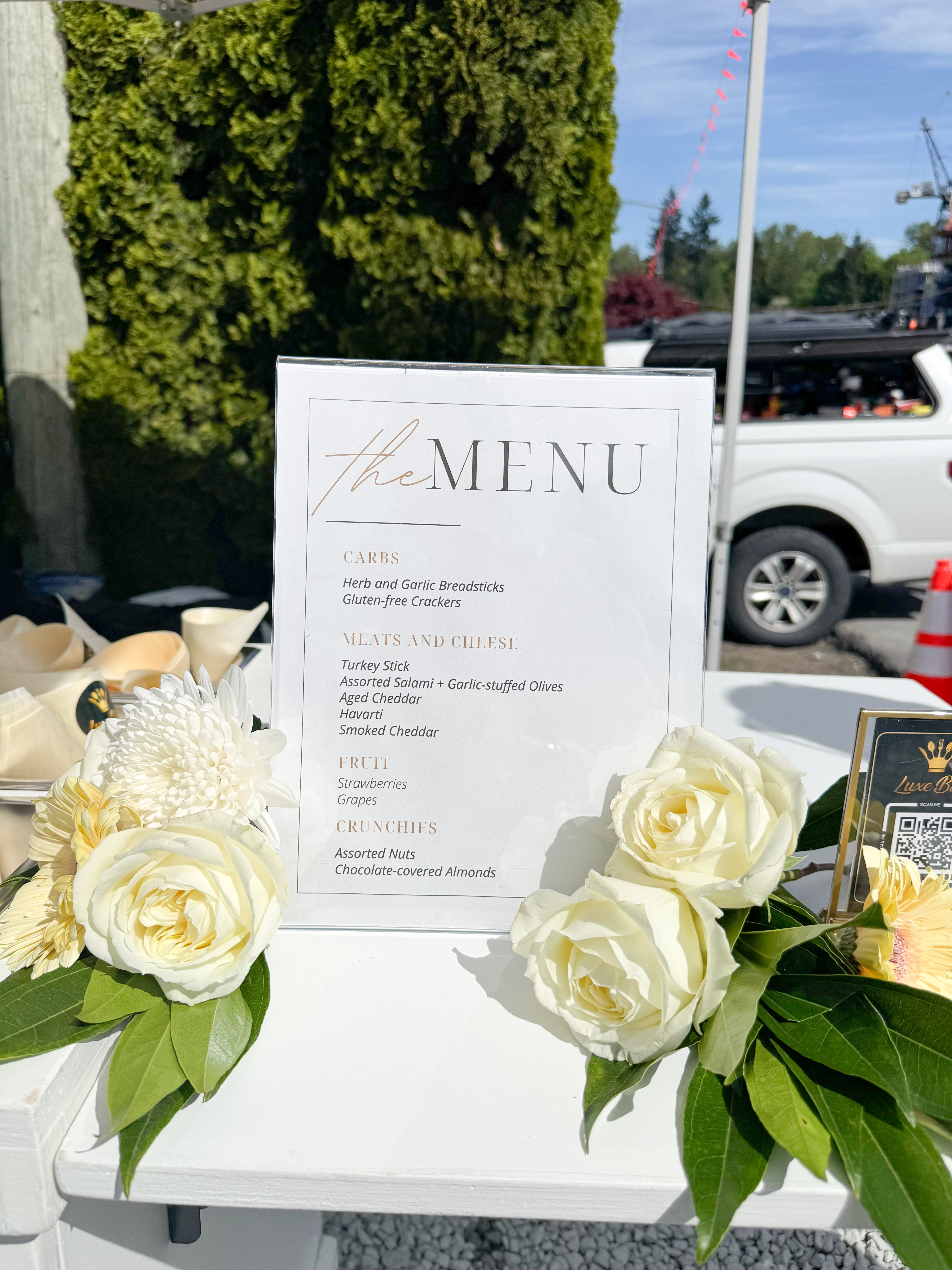 Elegant Charcuterie Cart Catering for Qualex-Landmark’s Coquitlam Groundbreaking Event