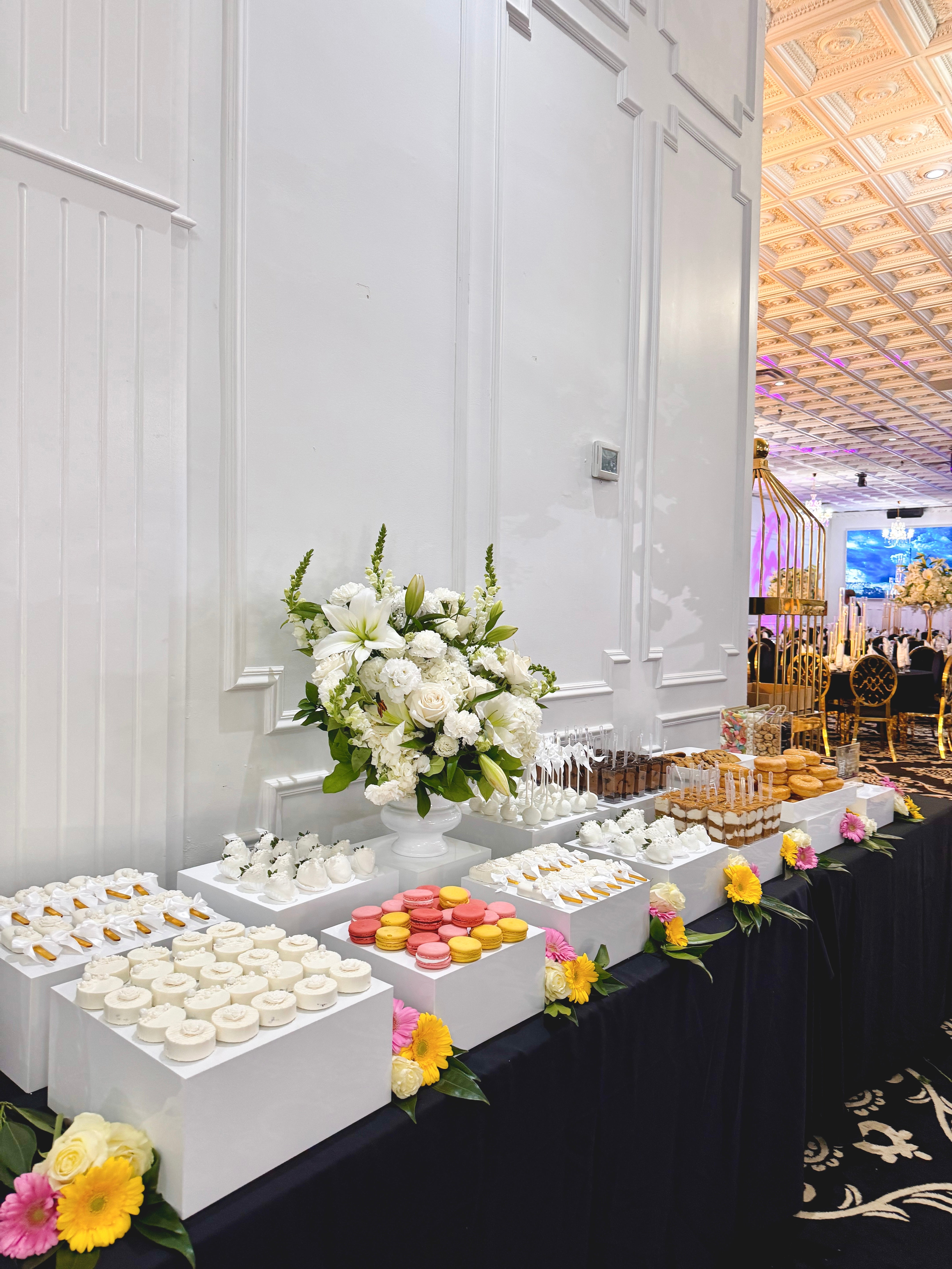 Grand & Luxurious Wedding Dessert Table for 250 Guests