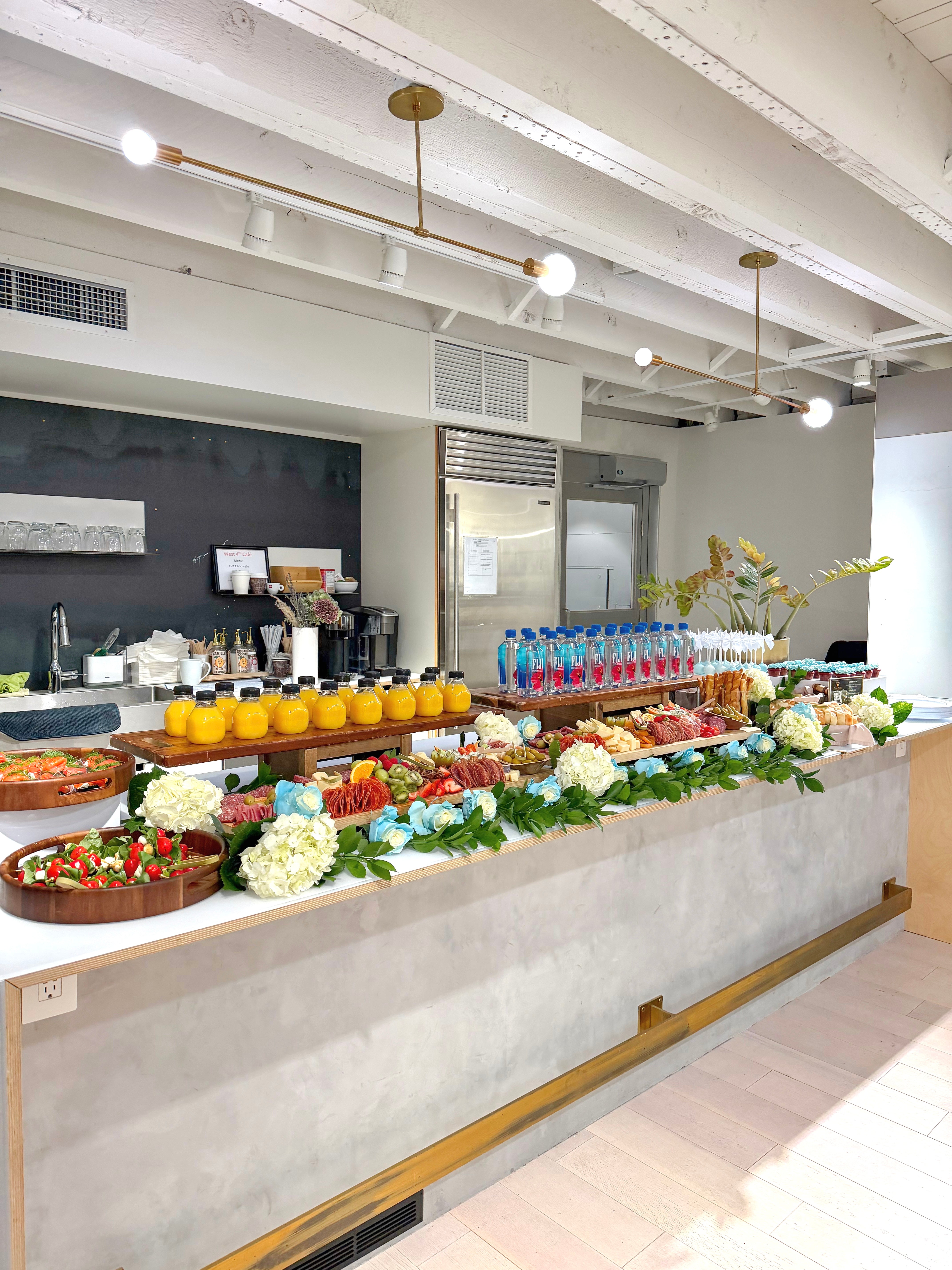 Grazing table display for private corporate events in Vancouver